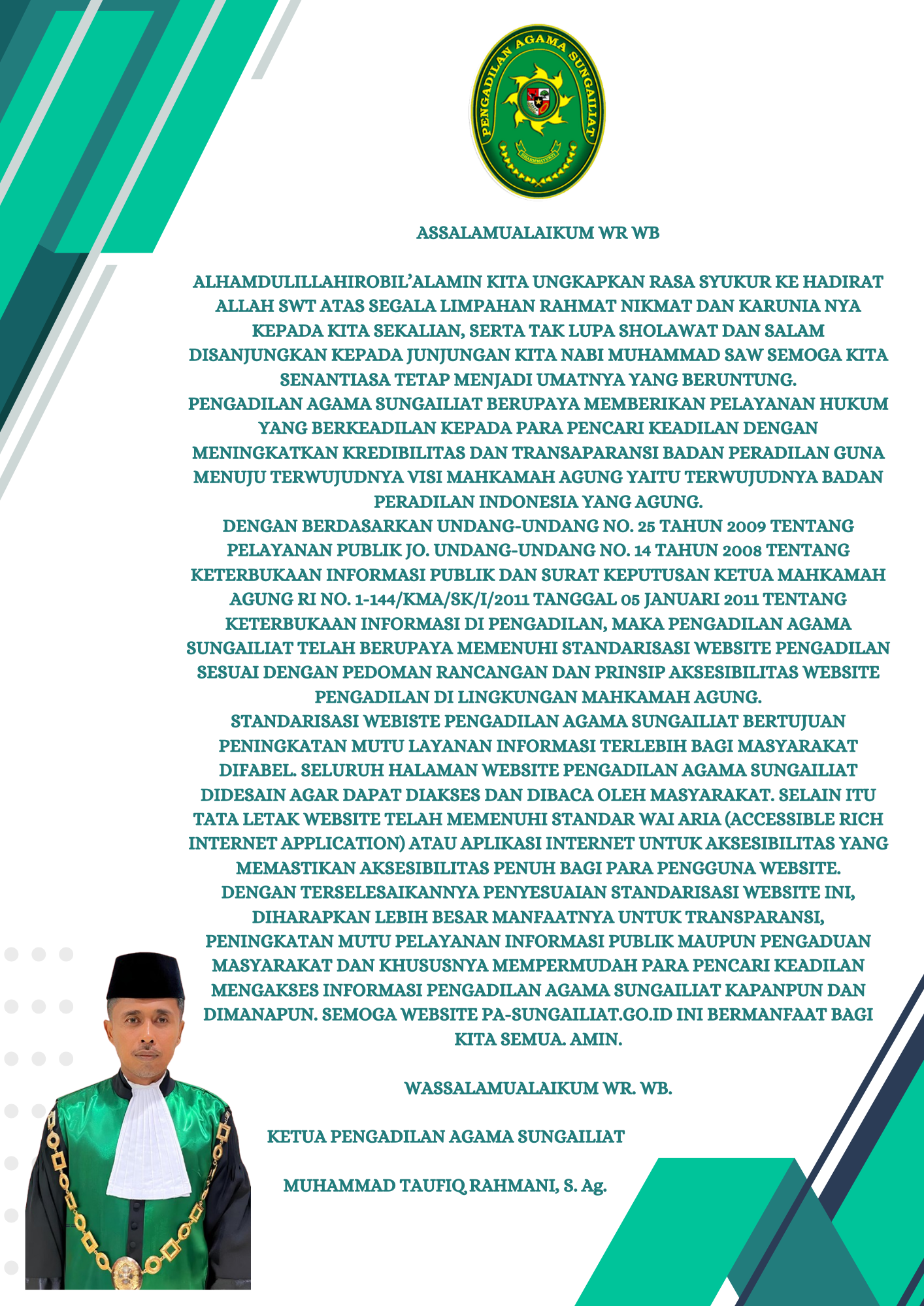 UCAPAN KETUA